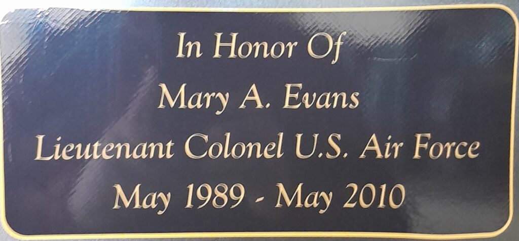 In Honor and Loving Memory of Mary A. Evans